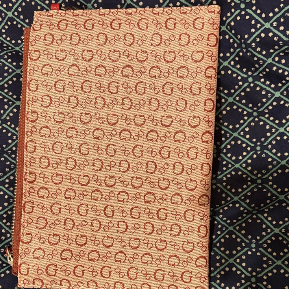 Guess Red  Patterned Wristlet - Picture 3 of 5
